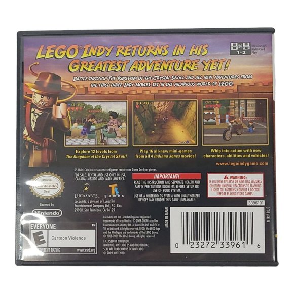 LEGO Indiana Jones 2 The Adventure Continues Nintendo DS Complete Tested Works - Picture 2 of 9
